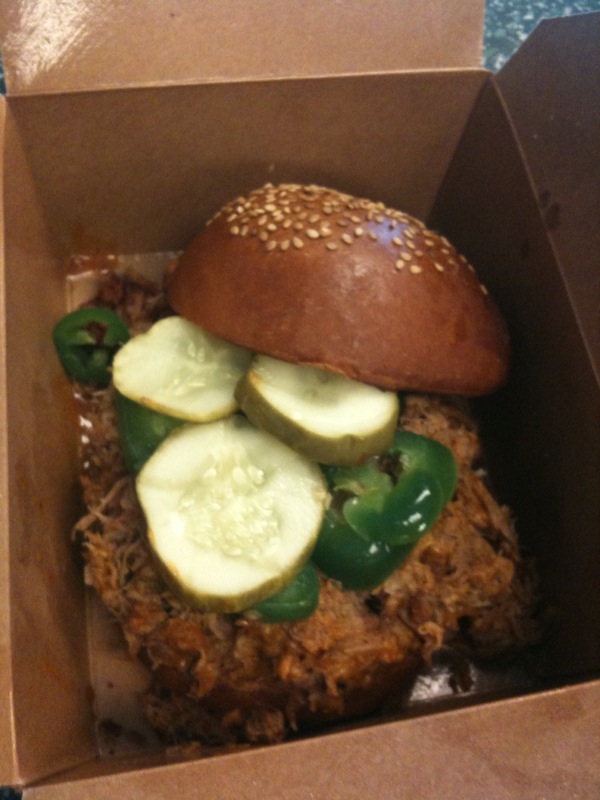 Pulled Pork sandwich from Blue Smoke, Citi Field.