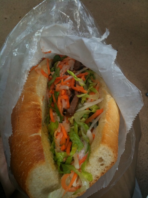 Pork Banh Mi from the Chicken House, Manhattan.