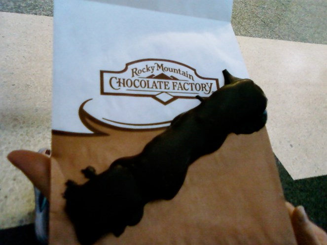 Here's what chocolate-covered bacon looks like.