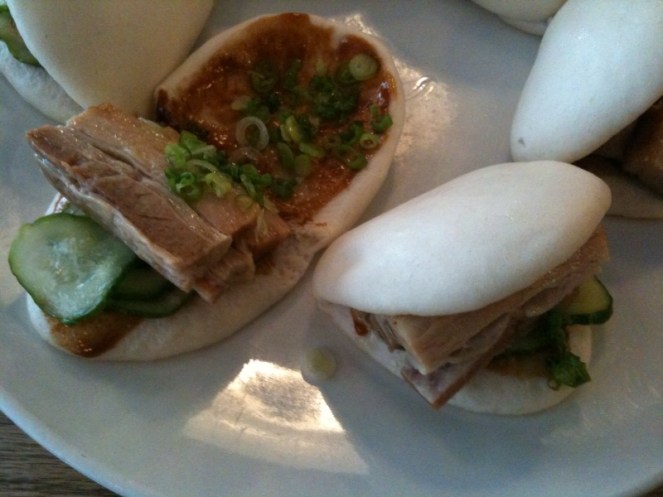 Pork buns from Momofuku Milk Bar, Manhattan.