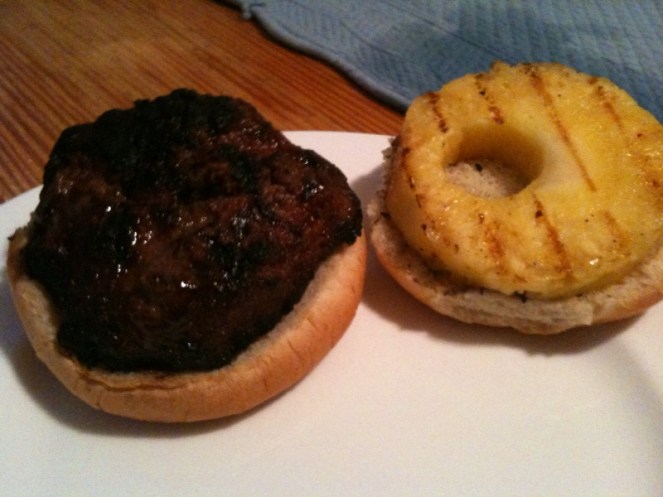 Here's what an antelope burger looks like.