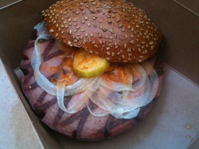 Barbecue Beef Bologna from Blue Smoke.