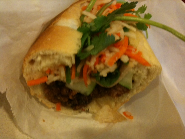 Pork banh mi from Banh Mi Saigon.