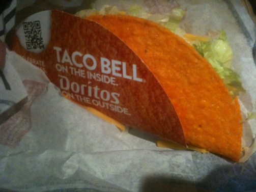 Here's what the Doritos Locos Taco looks like.